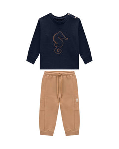 Conjunto OM Azul Marron