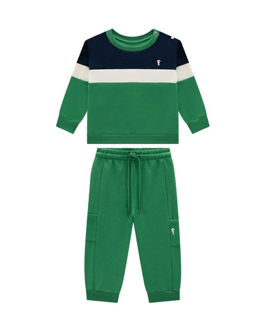 Conjunto OM Verde Tricolor