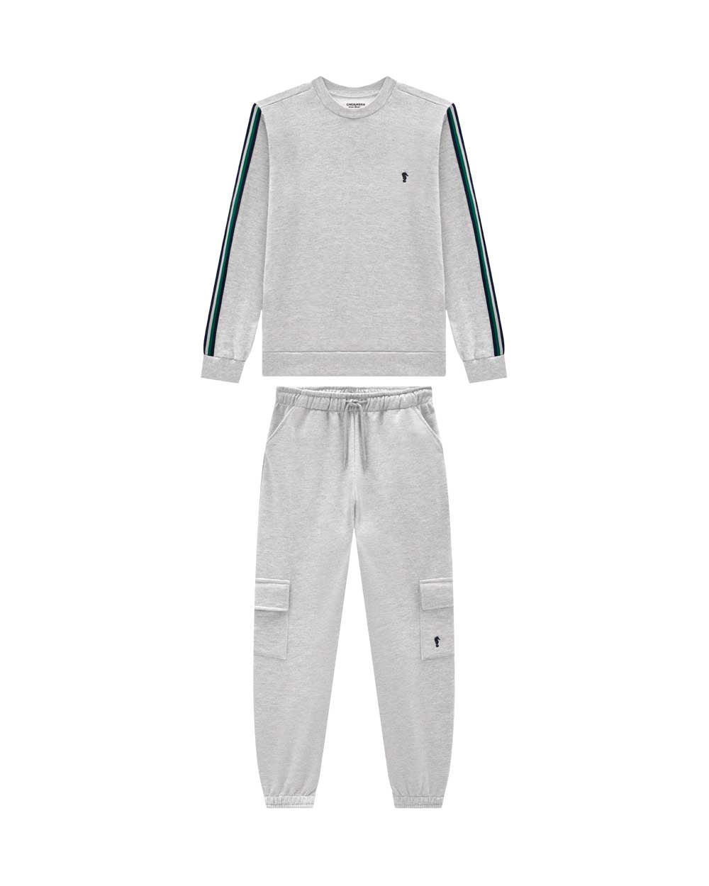 Conjunto OM Gris Liso