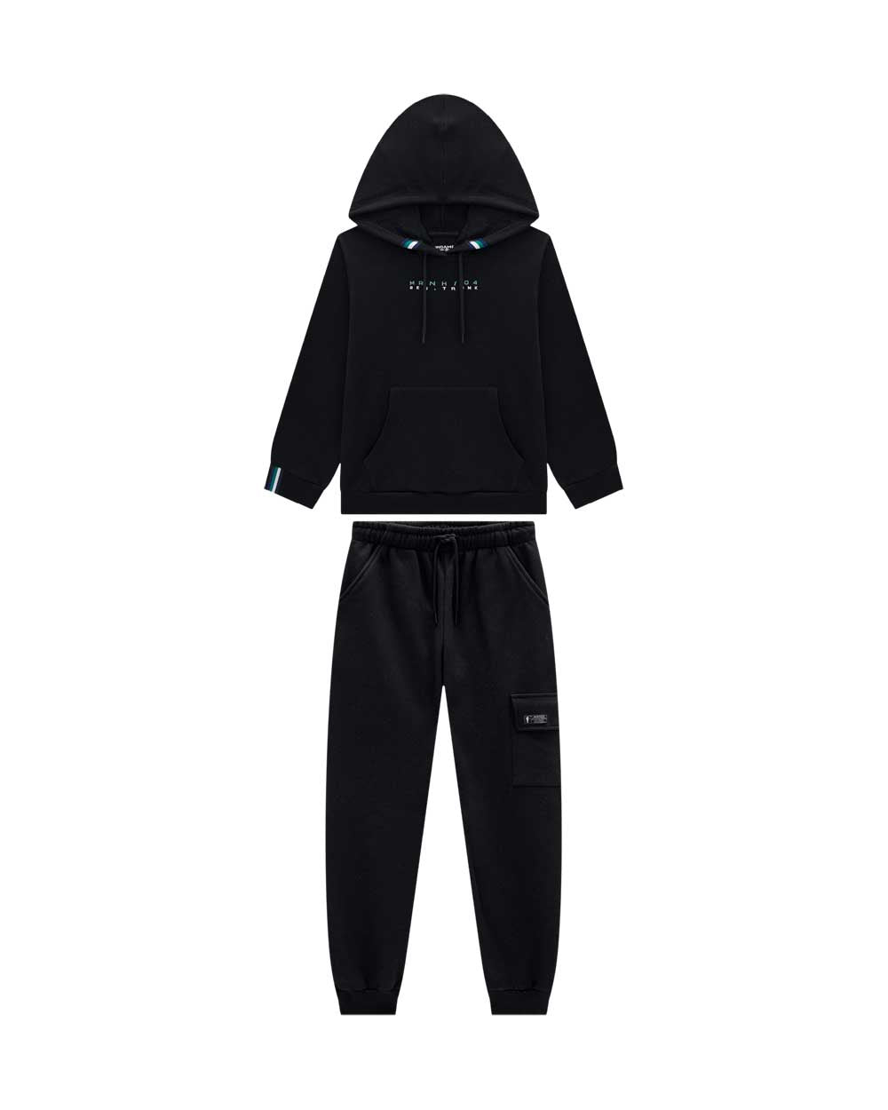 Conjunto OM Negro Moleton
