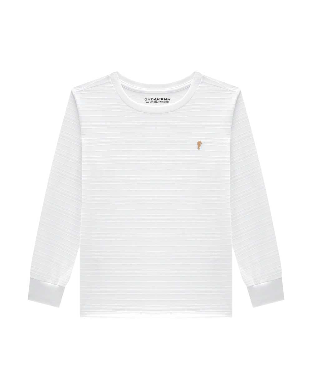 Remera OM Blanco Rayas
