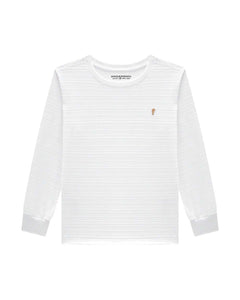 Remera OM Blanco Rayas