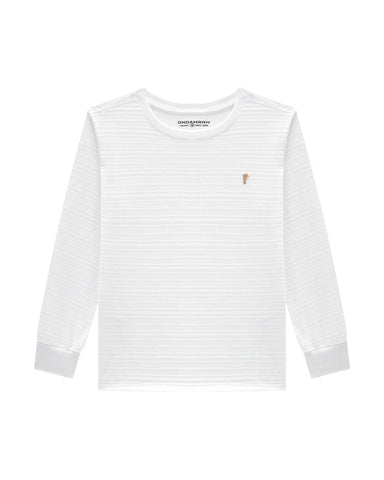 Remera OM Blanco Rayas