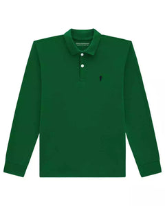 Remera Cuello Polo Verde nene