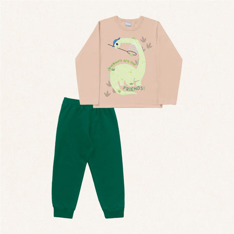 Conjunto Dino Beige Verde
