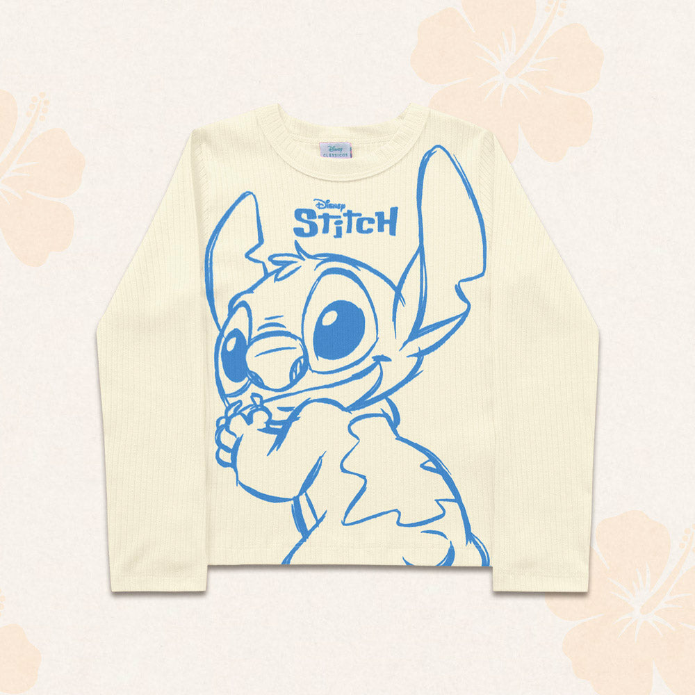 Remera Stitch Marfil