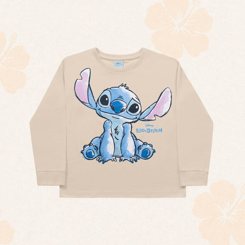 Remera Stitch Beige