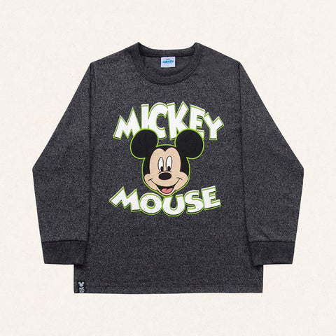 Remera Mickey Verde Gris