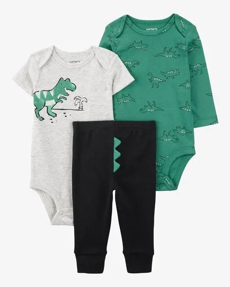 Set x3 Piezas Dino bebe