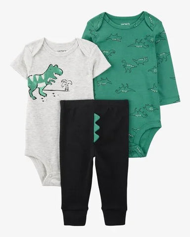 Set x3 Piezas Dino bebe