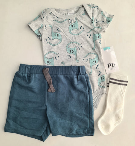 Conjunto + Medias Dino bebe