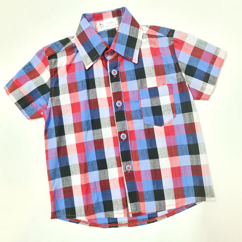 Camisa Cuadros Tricolor