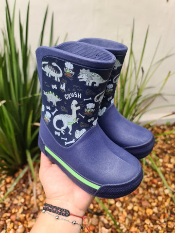 Botita para Lluvia Dino Azul