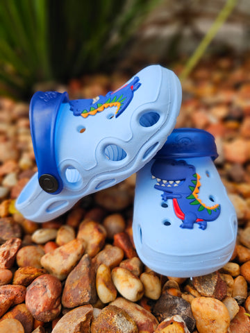 Crocs Dino Azul bebe