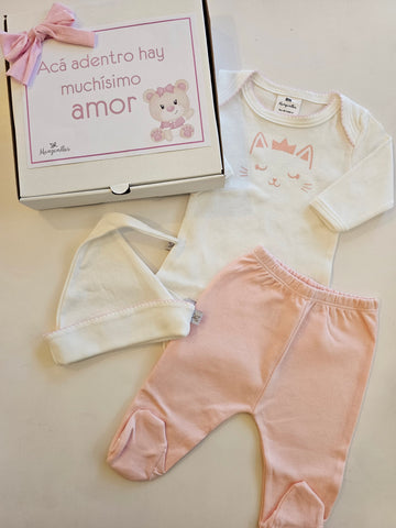 Set x3 Piezas Gatito beba