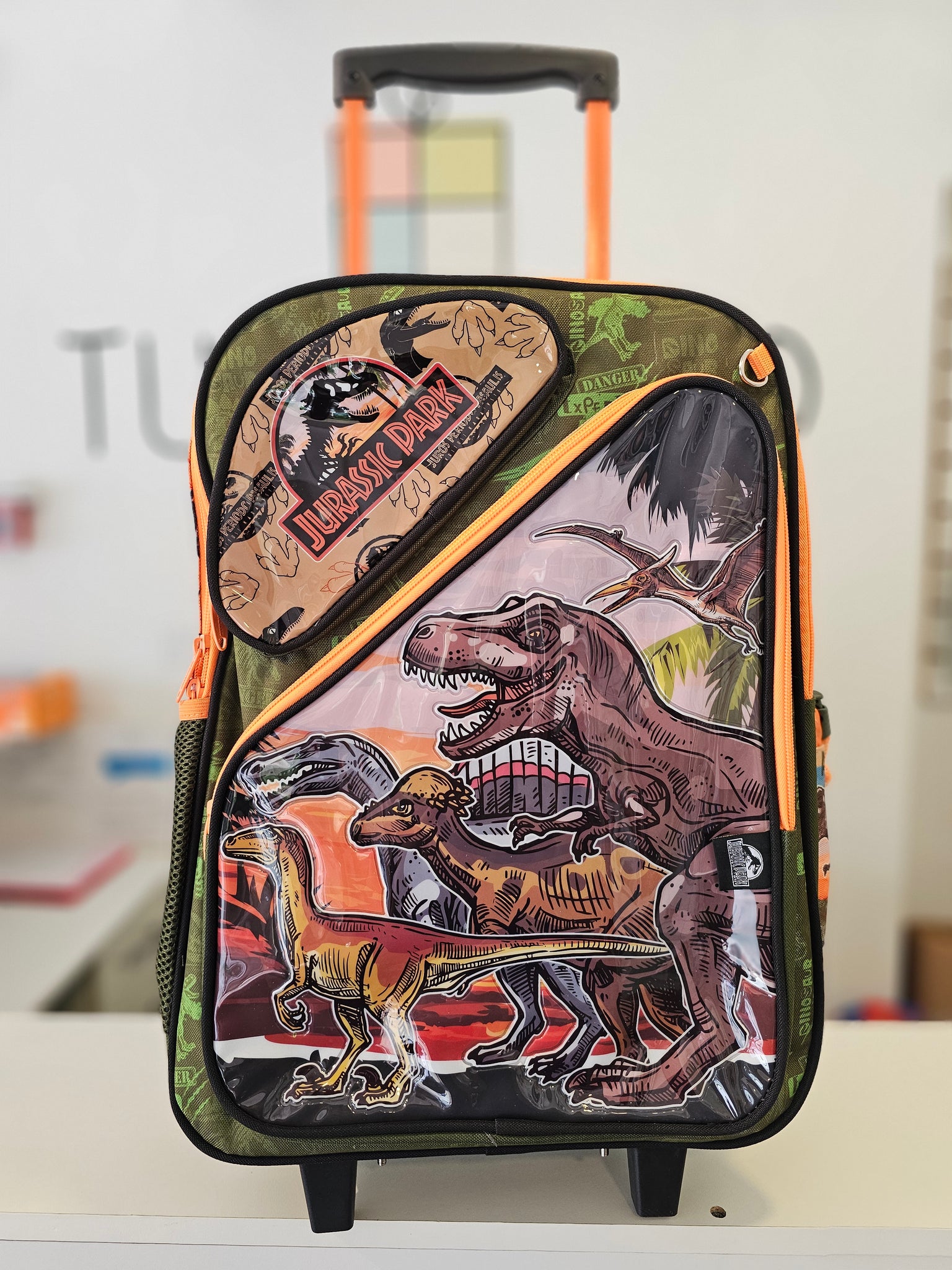 Mochila Jurassic Grande Con Rueditas
