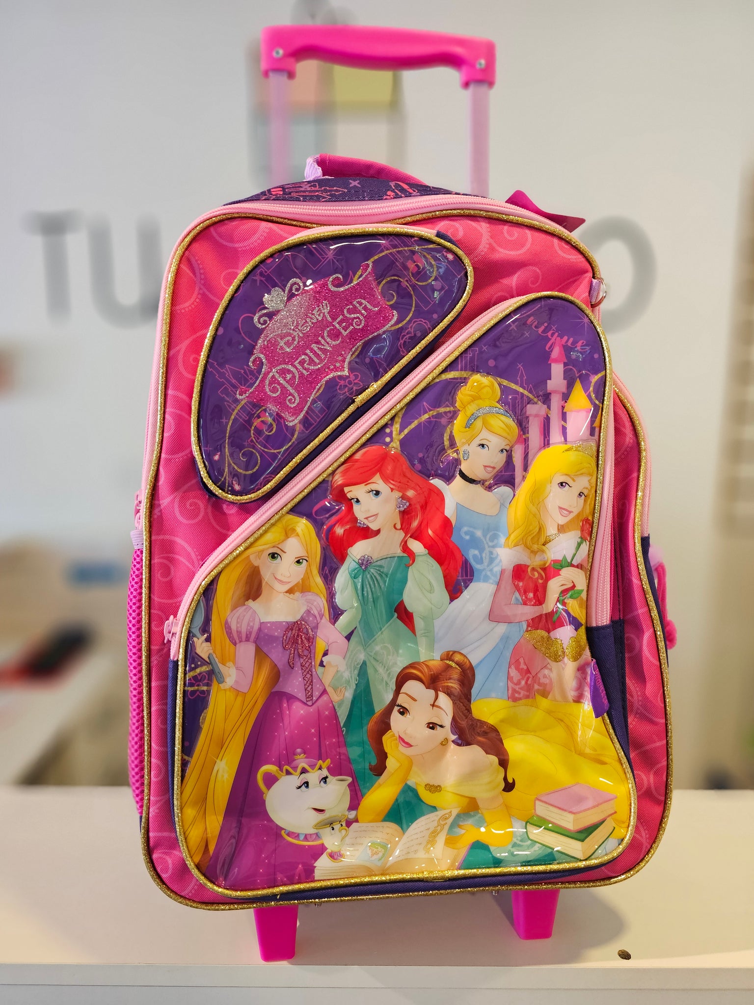Mochila Grande Princesas Con Rueditas