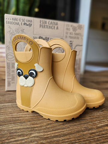 Botita Lluvia Beige Perrito
