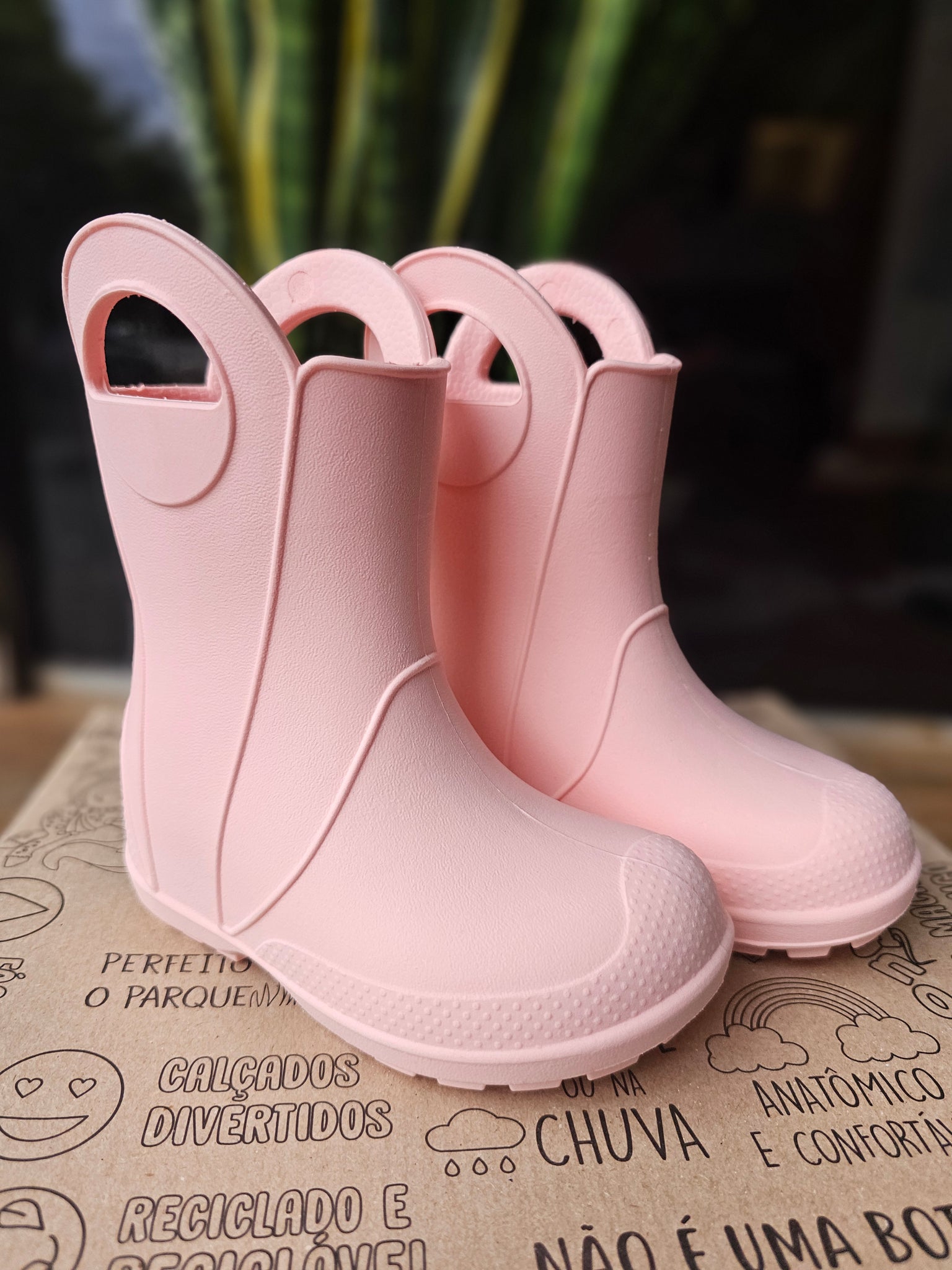 Botita Lluvia Rosa Liso