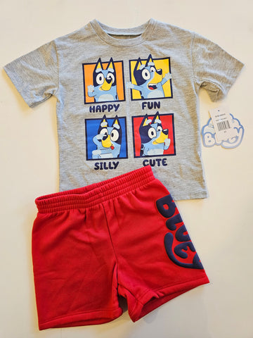 Conjunto Bluey Gris Nene