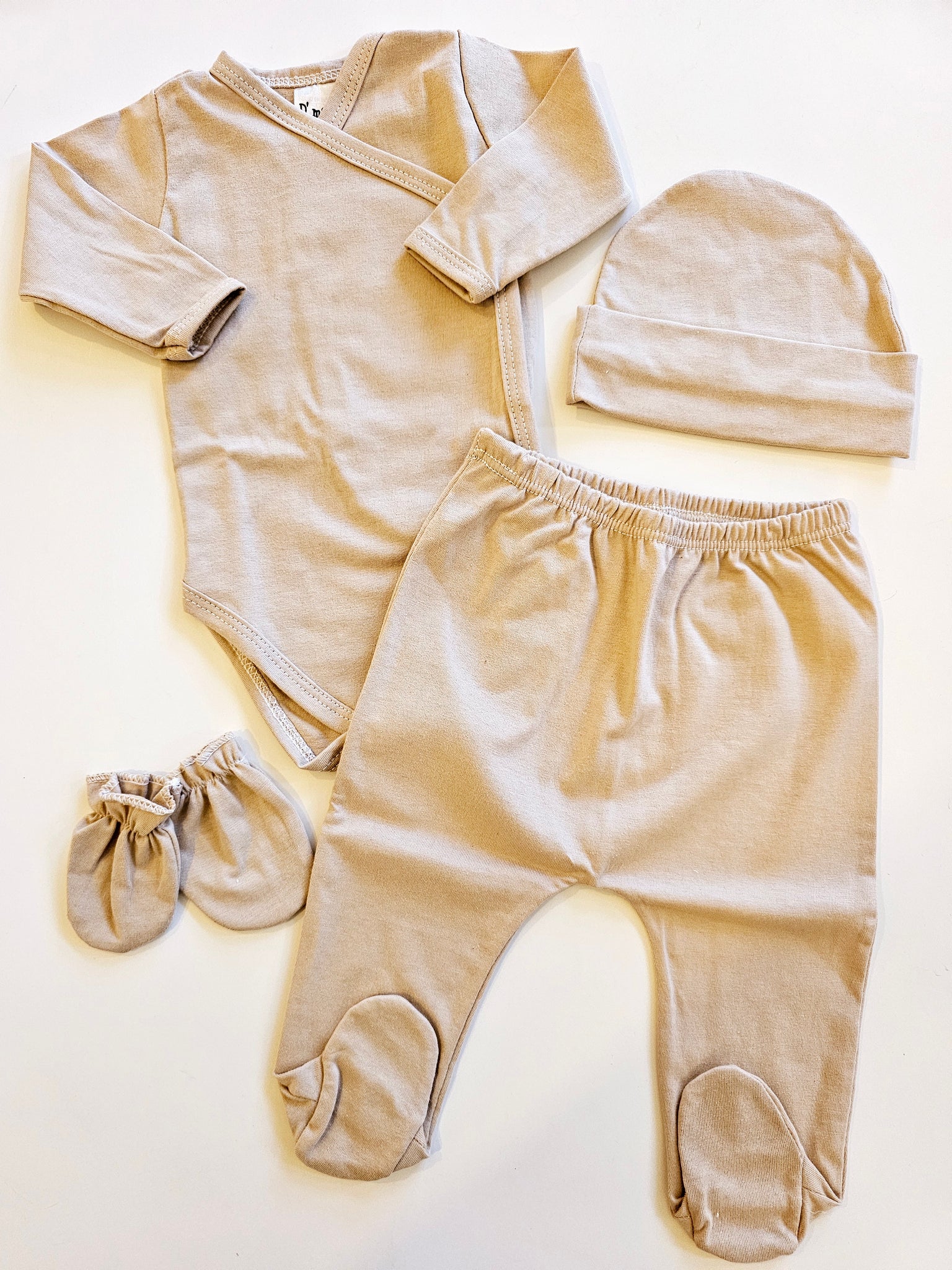 Set x4 Piezas Beige bebe