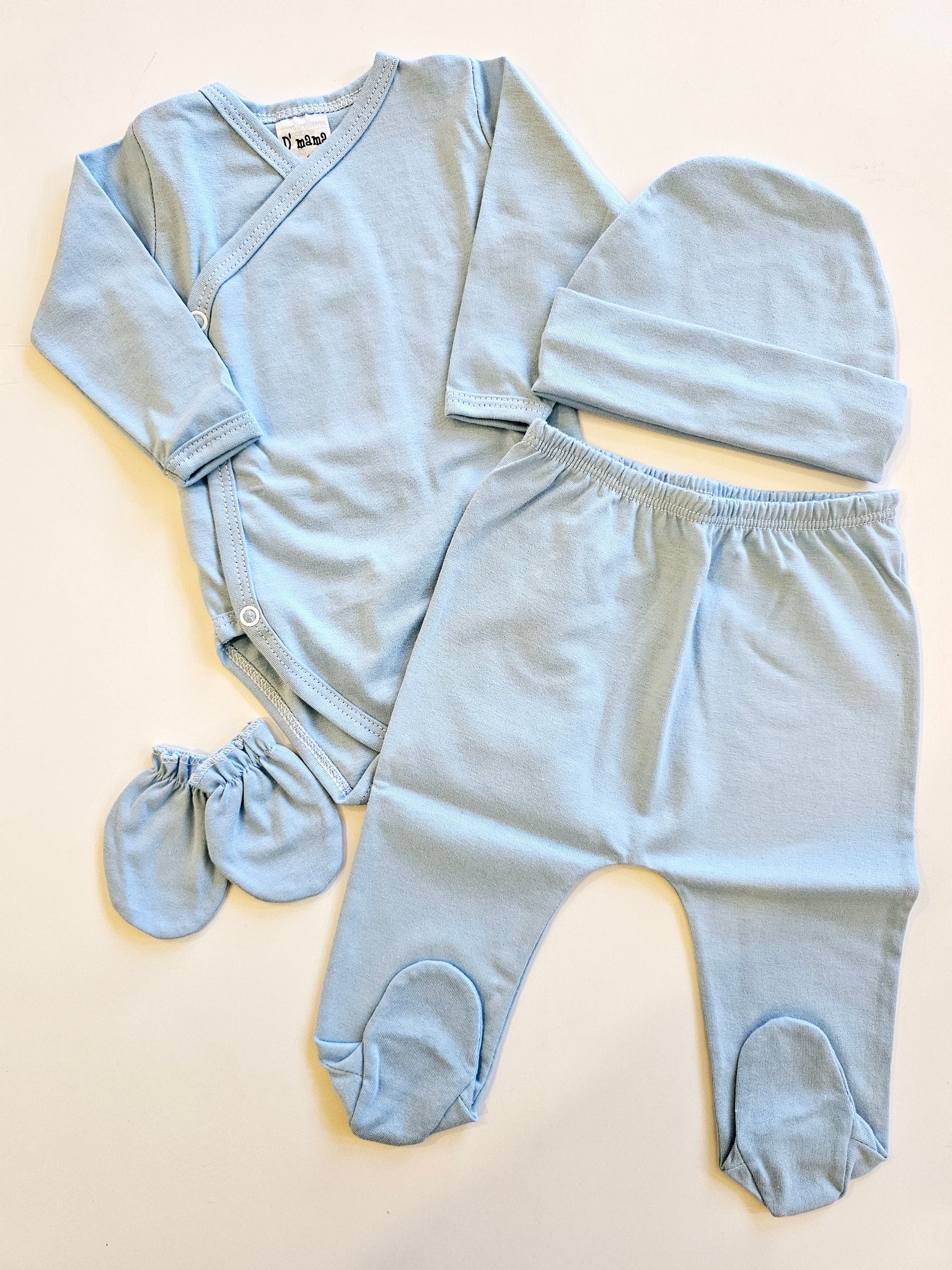 Set x4 Piezas Celeste bebe