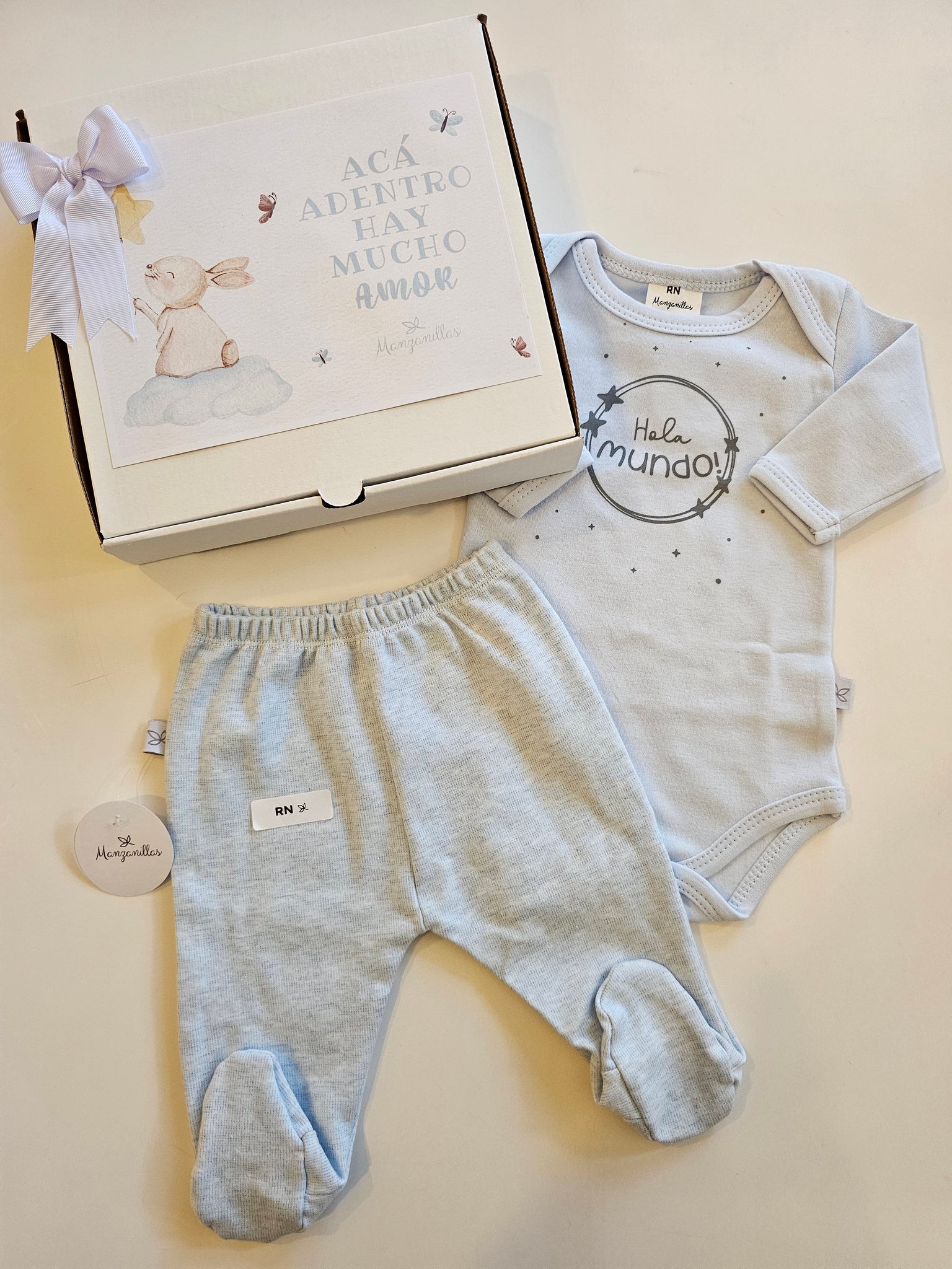 Conjunto Hola Mundo Celeste