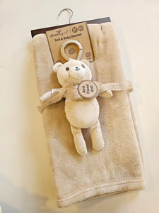 Manta +Osito Beige