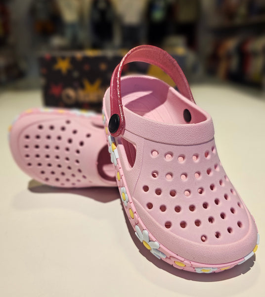 Crocs Rosa Claro Flores