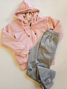 Conjunto Rosa Frizado