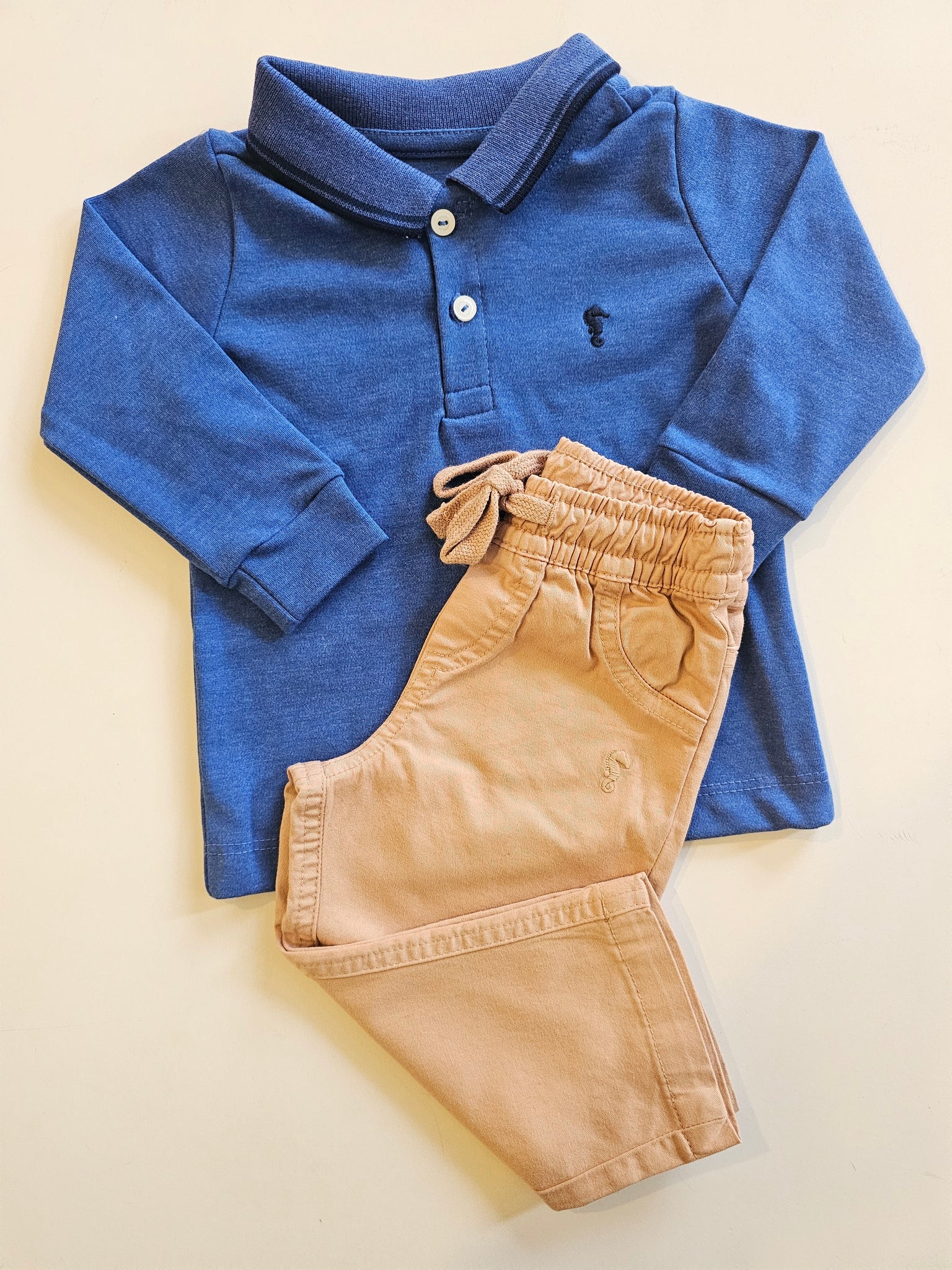Conjunto OM Polo Azul