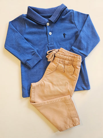 Conjunto OM Polo Azul