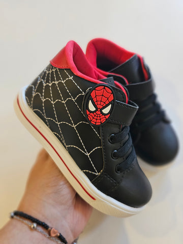Botita Spiderman Negro