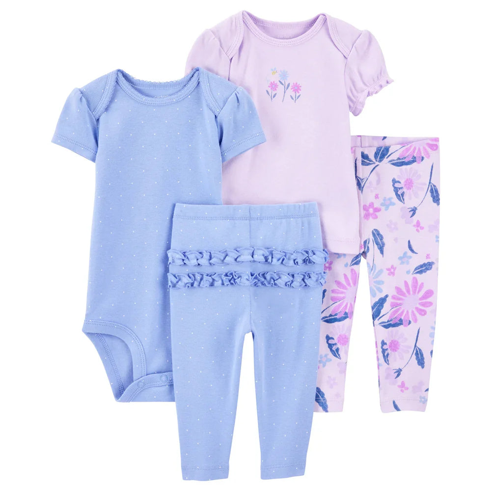 Set x4 Piezas Carter's Lila