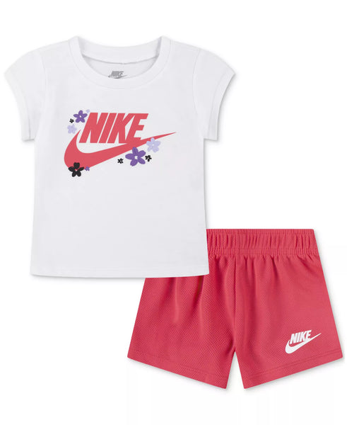 Conjunto Nike Nena Blanco / Rosa