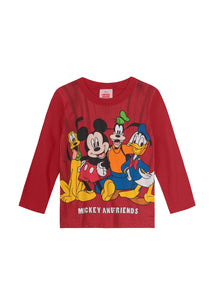 Remera Mickey y Amigos Roja