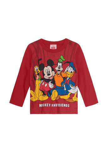 Remera Mickey y Amigos Roja