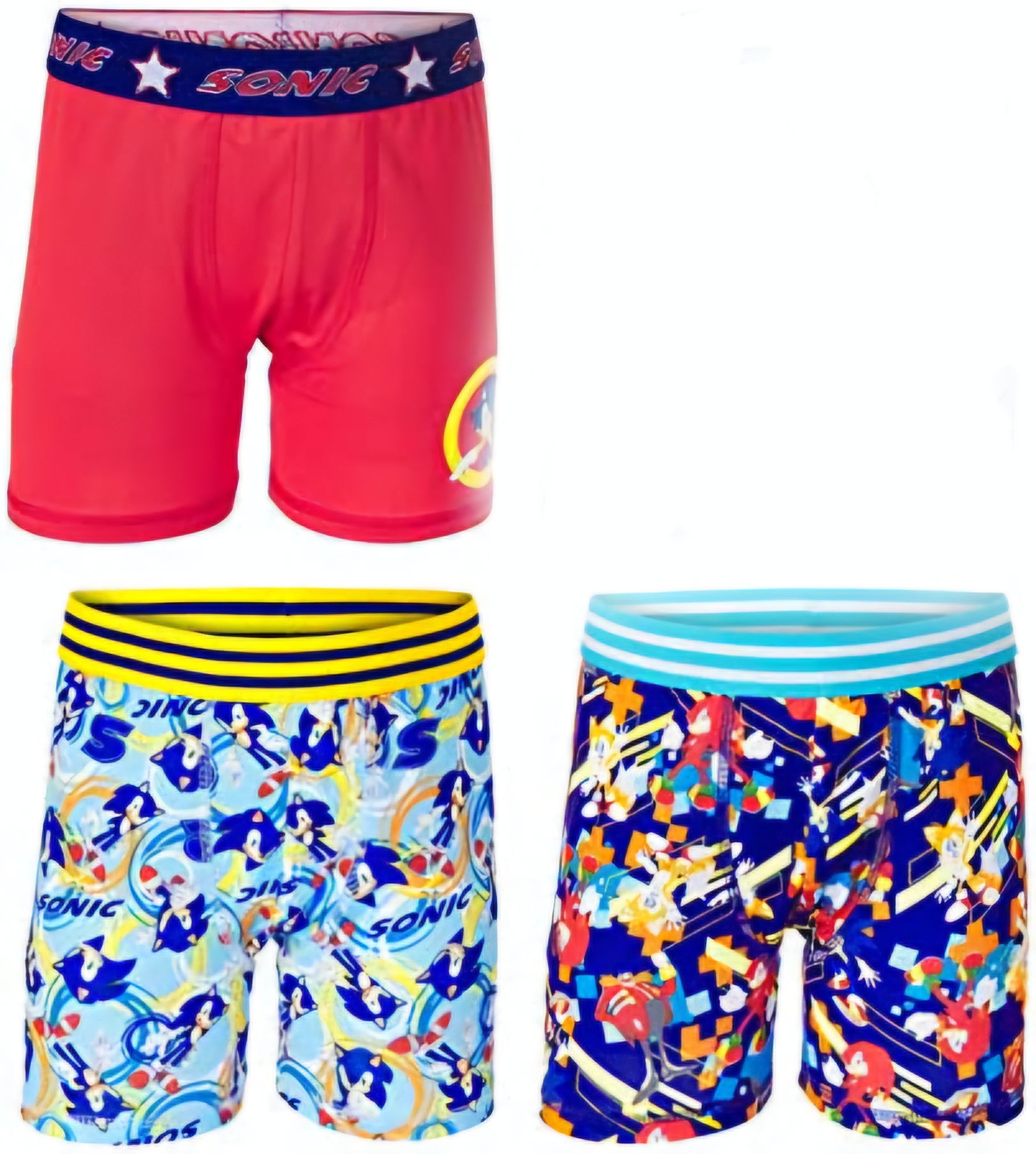 Pack x3 Boxers Sonic