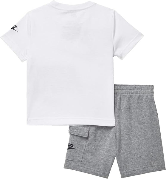 Conjunto Nike nene Blanco Gris