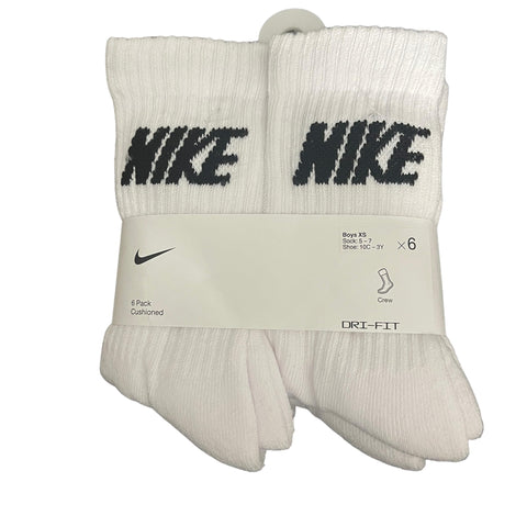 Pack x6 Medias Nike Largo Blanco