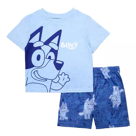 Pijama Bluey Celeste