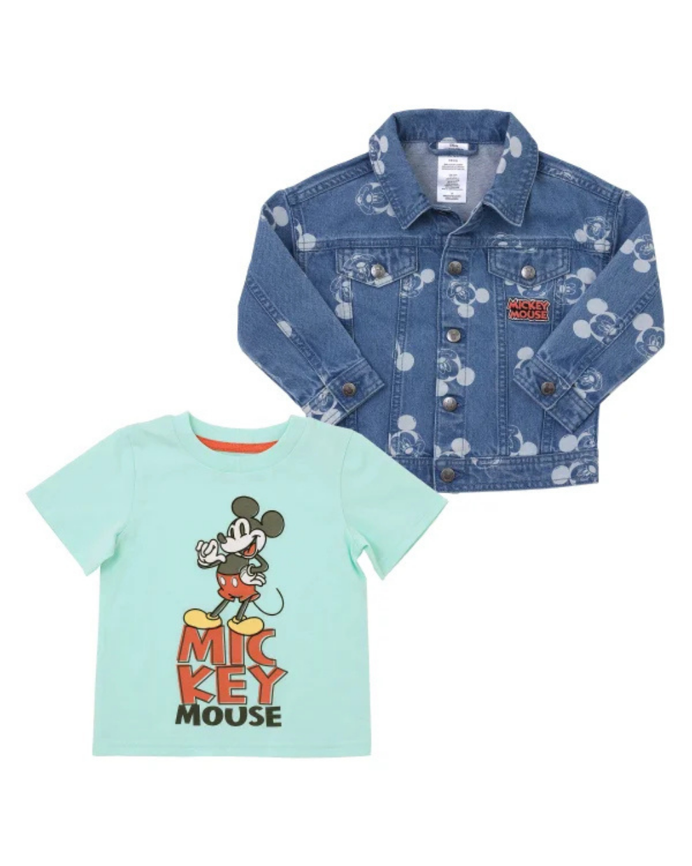 Set Campera Denim con Remera Mickey