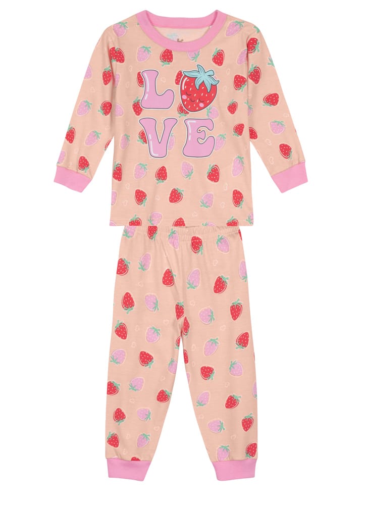 Pijama Love Frutillas nena
