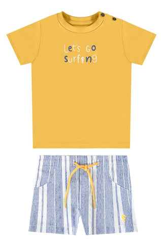 Conjunto OM Amarillo Surf