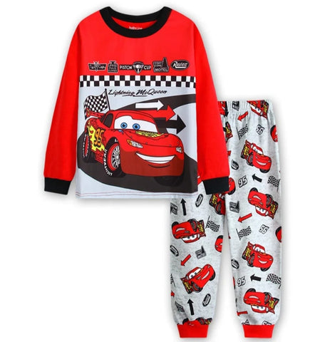 Pijama Cars Rojo/Gris nene