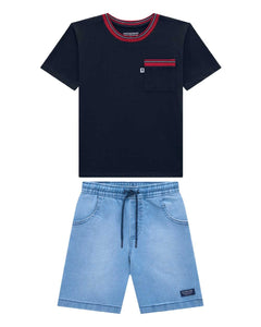 Conjunto OM Azul con Jeans
