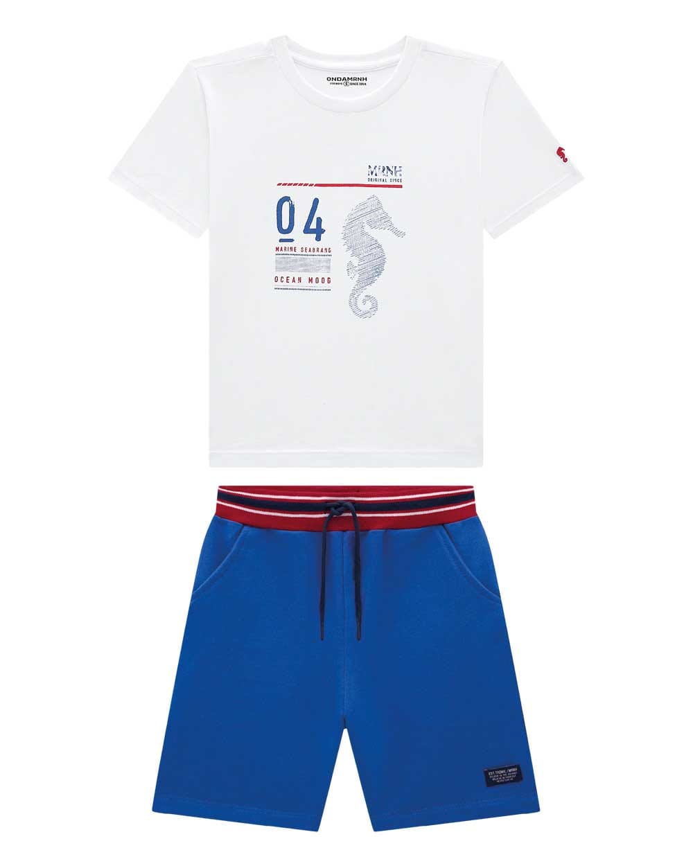 Conjunto OM Blanco Azul Francia