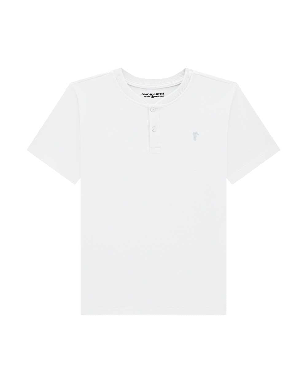 Remera Piquet OM Blanco