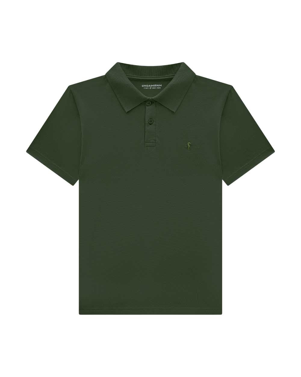 Remera Polo OM Verde Mate