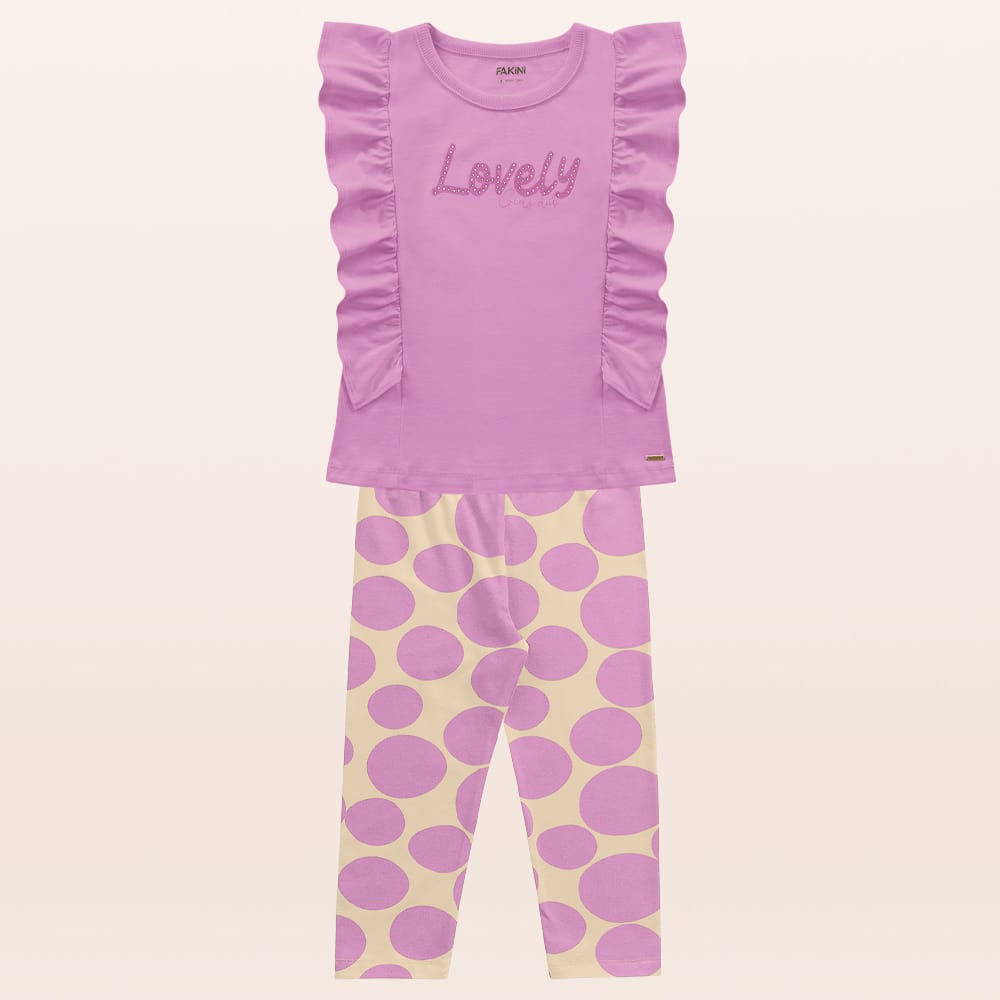 Conjunto Love lila